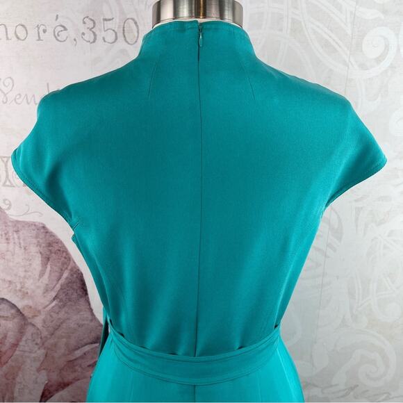 Maggy London Wrap Front Midi Length Dress Size 10 Like new - Picture 4 of 10